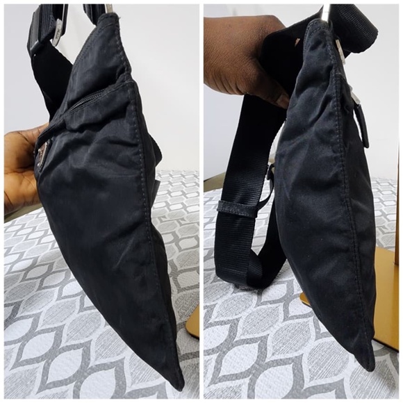 Authentic Prada Vintage Vela Nero Nylon Shoulder Bag Black - Picture 8 of 10